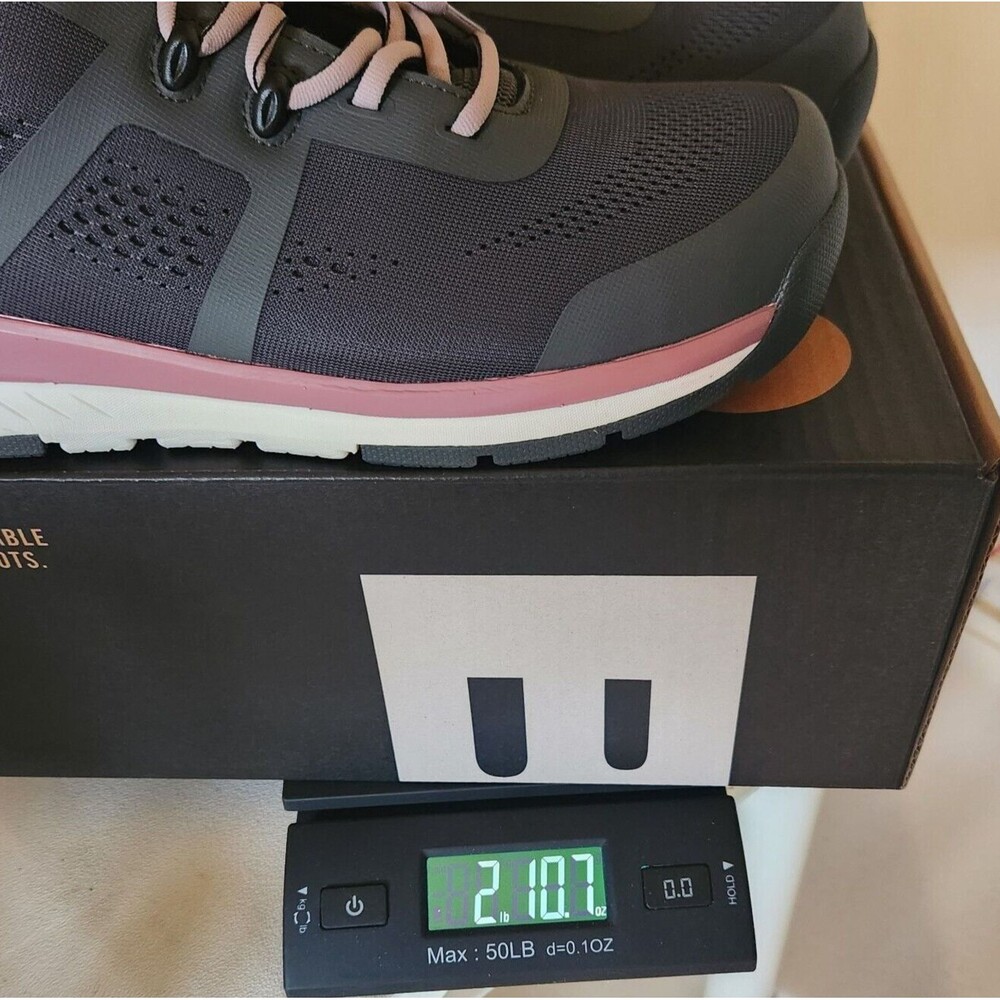 BOGS Safety Toe Shoes Womens 9.5 Gray/Pink Composite Work Sneakers ASTM NEW - Picture 11 of 11